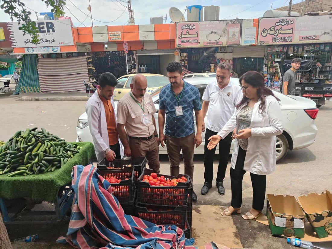 لە هەڵەبجە دەست بەسەر زیاتر لە 300 کیلۆ تەماتەدا گیرا