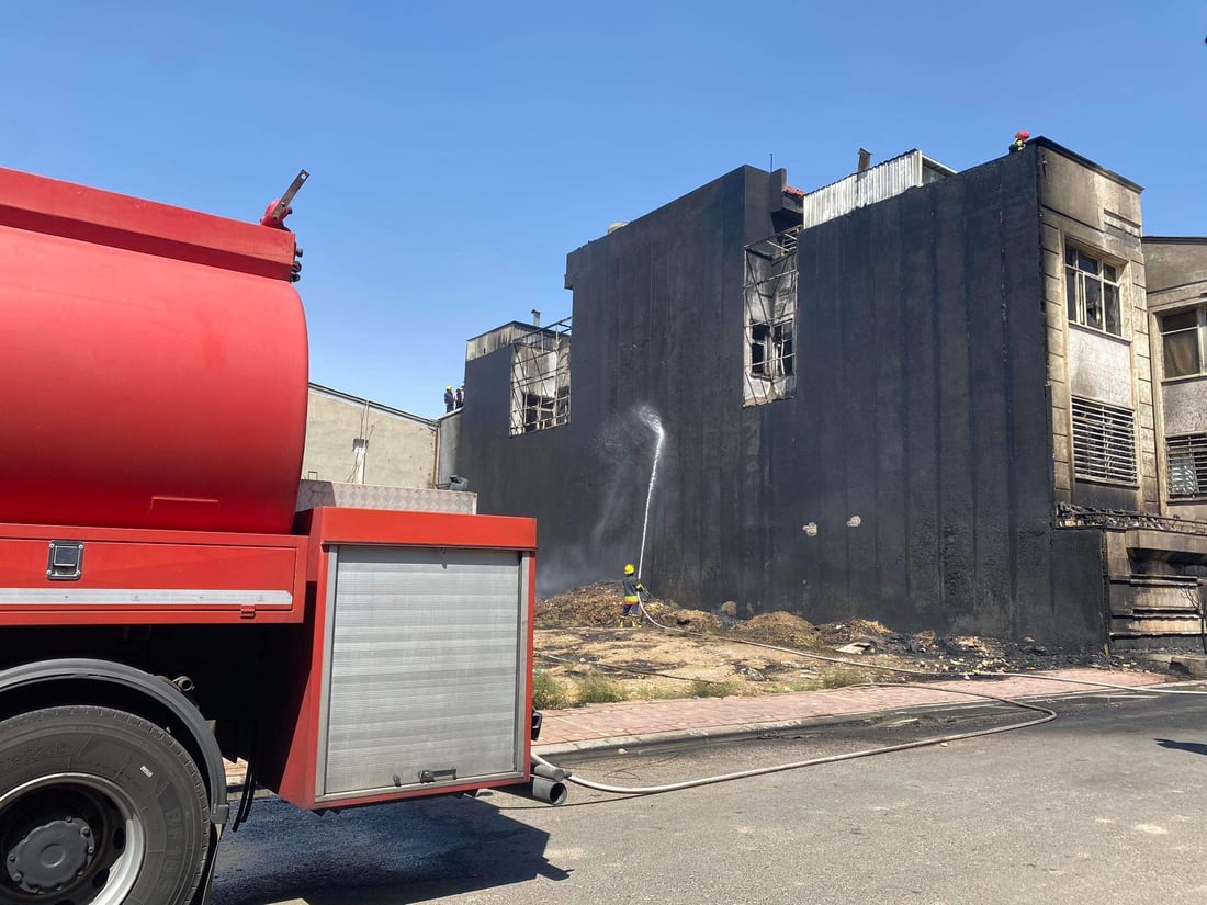 خانوویەکى سێ نهۆمى ئاگرى گرت