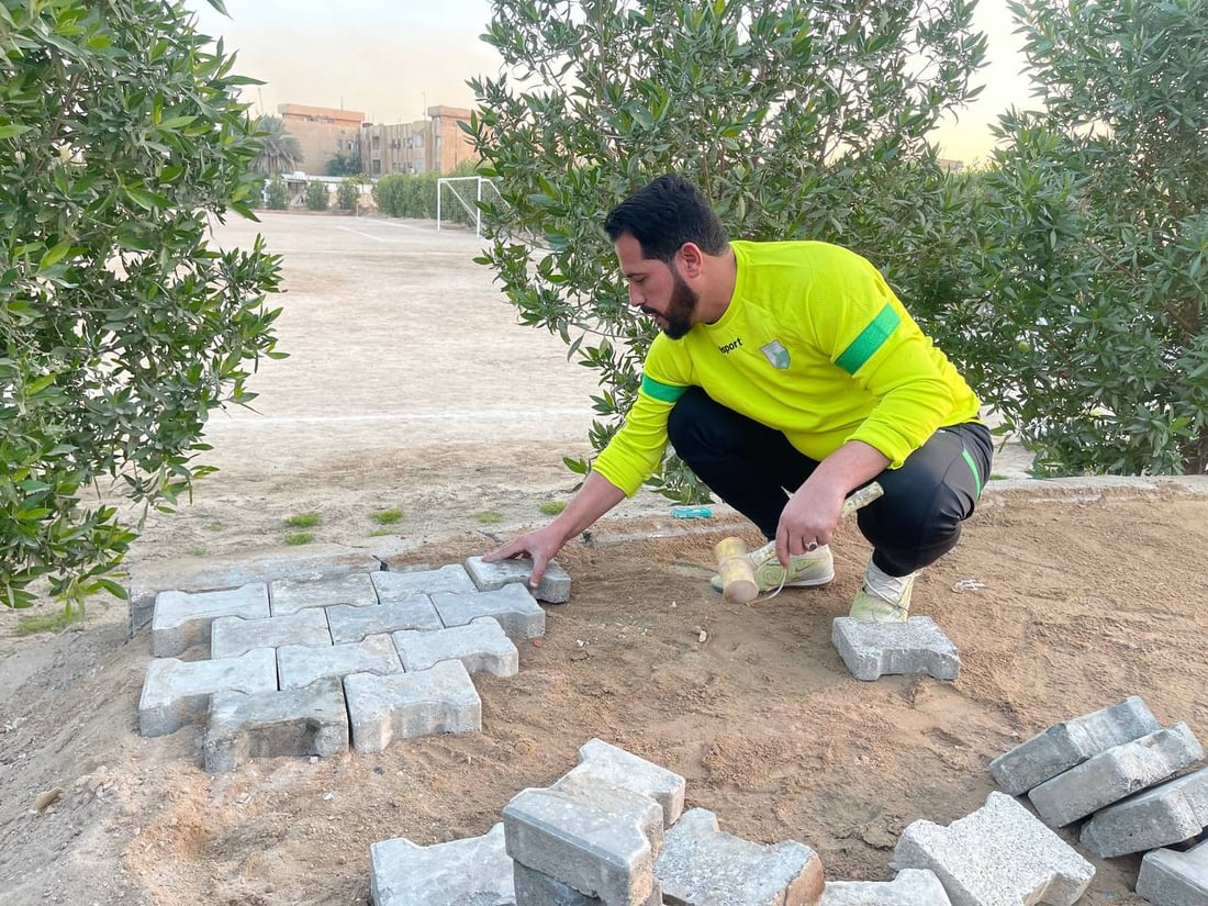 النجف تنقذ ملعب العدالة بتعهدات في الشرطة وسياج الإلبيزيا (صور)