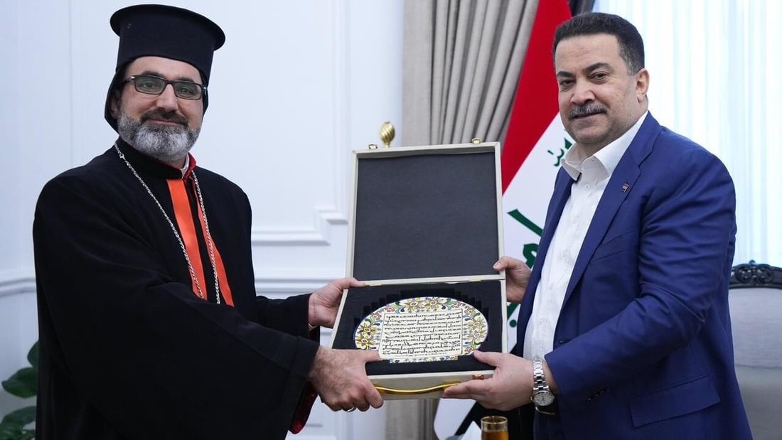 السوداني يستقبل رئيس طائفة السريان الكاثوليك ويشيد بدور المسيحيين في ترسيخ السلام