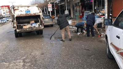 دوای هەفتەیەک بەشێک لە کۆڵان و شەقامەکانی دوکان پاک کرانەوە
