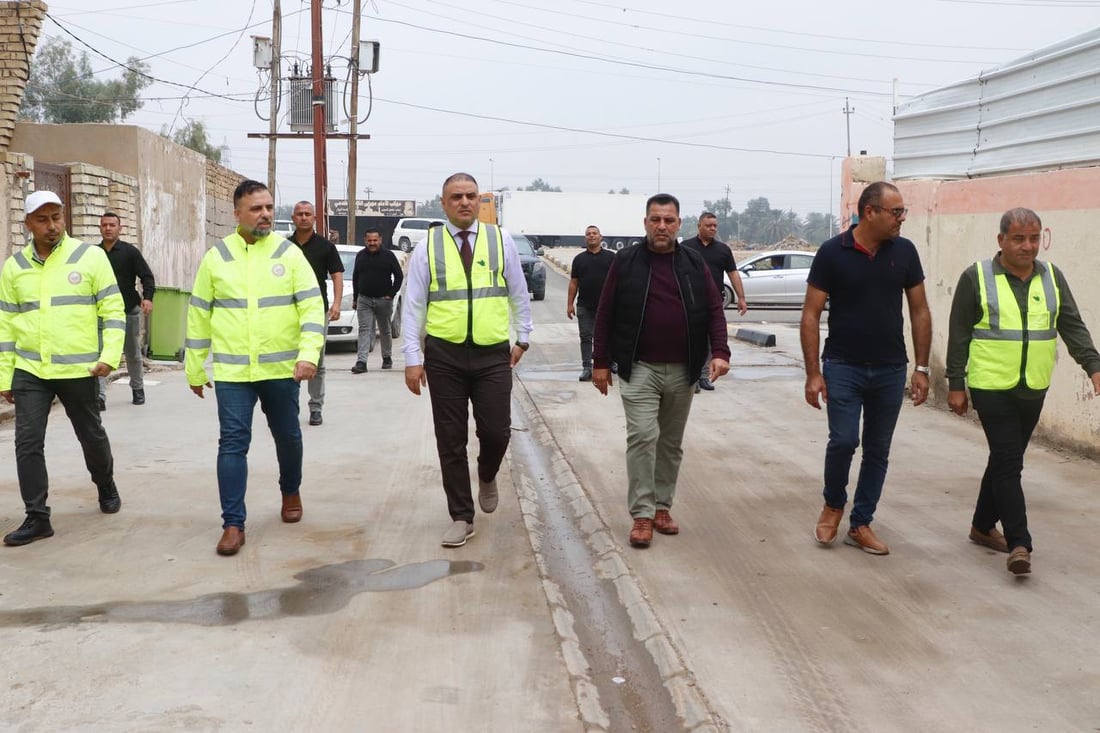 محافظ واسط ينشر صوراً من الجو للعزيزية: تم الإنجاز 100%