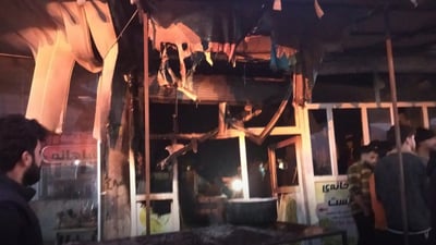 بەهۆى لێچوونى غازەوە نانەواخانەیەک ئاگرى گرت