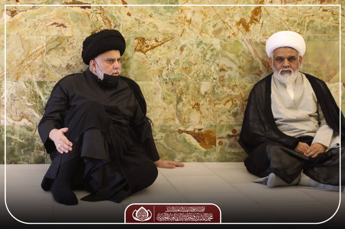 صور: النجف قبل قليل.. الصدر في مرقد والده والأنصار يحتشدون