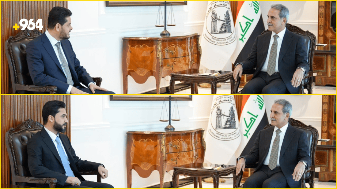 ليث الخزعلي ووزير العصائب في مكتب القاضي زيدان: نقاش عن التنمية والعمال الأجانب