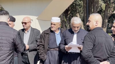 کاسبکارانی ناو بازاڕی سلێمانی گردبوونەوە