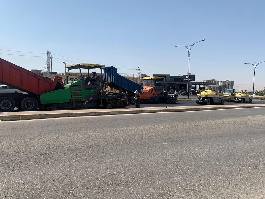 بەم هەینییە قیرتاوکردنی بەشێکی شەقامی مەلیک مەحمود دەستی پێکرد 