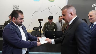 Interior minister inaugurates new e-visa gates at Baghdad International Airport