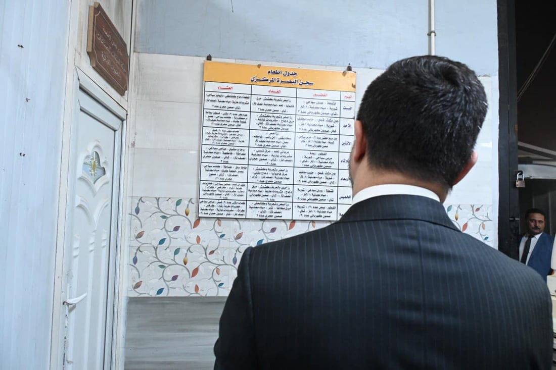 وزير العدل وصل ليلاً وتفقد السجناء والحرس.. صور من سجن البصرة المركزي