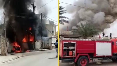 Two fires erupt in Wasit government buildings, no casualties reported