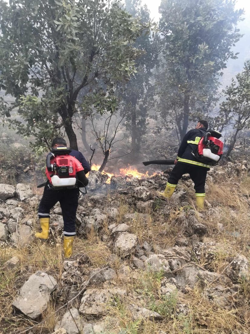 ماوه‌ى 15 كاتژمێره‌ ئاگره‌كه‌ى چیای هەورێ به‌رده‌وامه‌