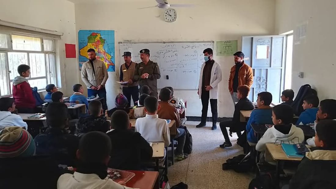 پۆلیس و تەندروستی دوزخورماتوو سەردانی قوتابیان دەکەن