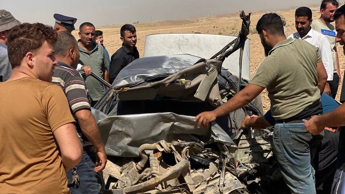 صور: مصرع منتسب أمني في حادث سير على طريق كركوك – ليلان