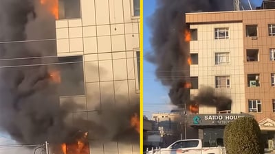 First-floor apartment fire in Duhok contained with no casualties