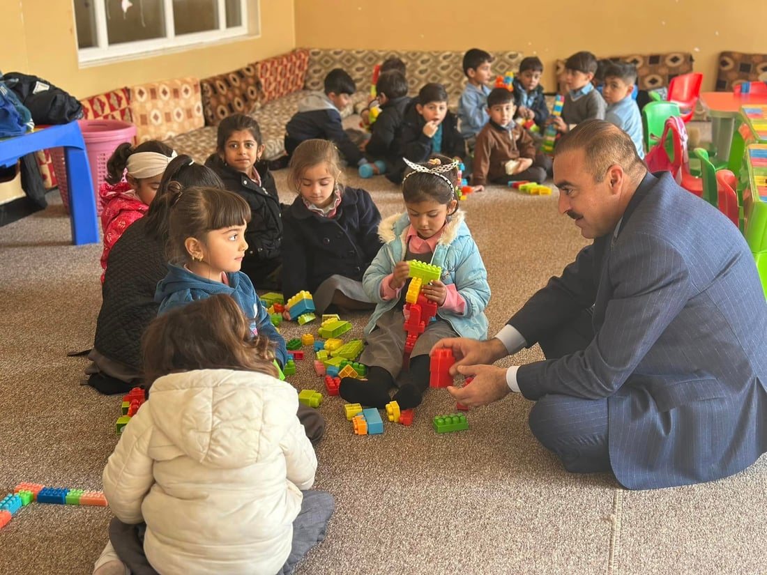 باخچه‌ تاقانه‌كه‌ى منداڵانى خانكێ گه‌رم كرایه‌وه‌