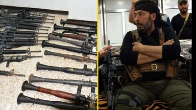 صور: الاستخبارات تداهم مقر “أبو درع” في مدينة الصدر وتصادر قاذفات وبيكيسيات