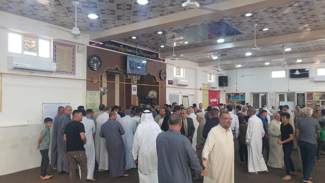 جامع السبطين وسط تلعفر اكتظ بمئات المصلين في صبيحة عيد الأضحى (صور)