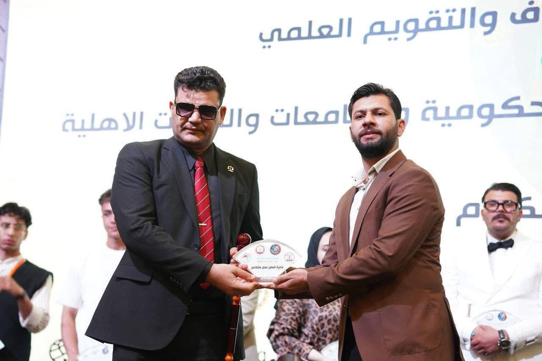 مسرحية كربلائية تفوز بجائزة أفضل نص مسرحي في مهرجان كركوك الجامعي (صور)