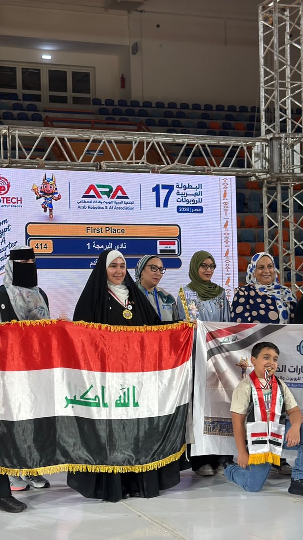 روبوتات العراق تكتسح العرب.. نادي “أبدع” يحصد ثالث لقب على التوالي من مصر
