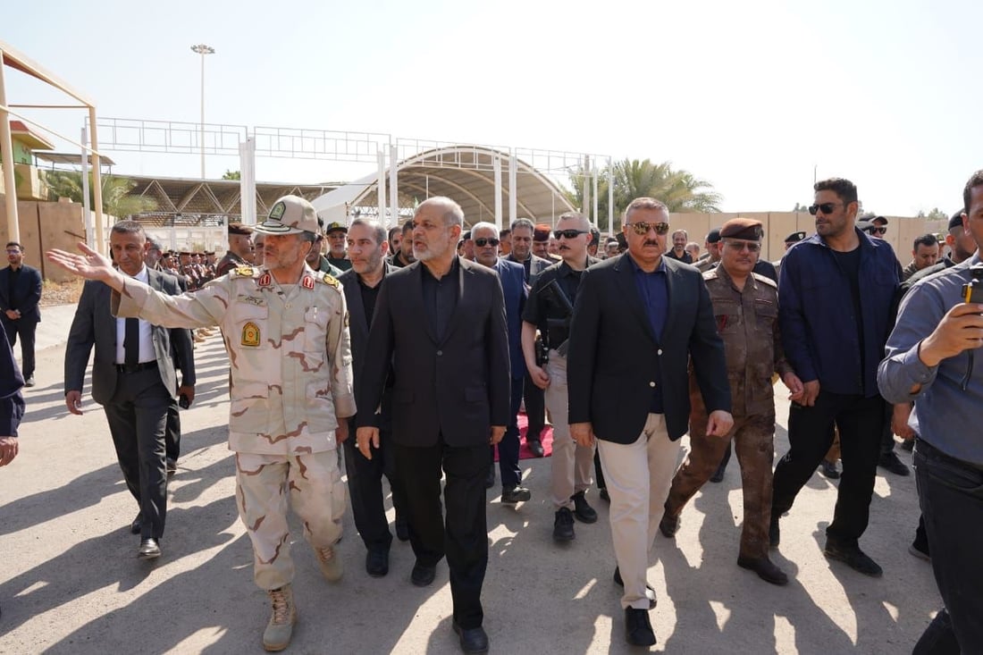 صور: وزير الداخلية ونظيره الإيراني في منفذ المنذرية لتأمين زيارة عاشوراء