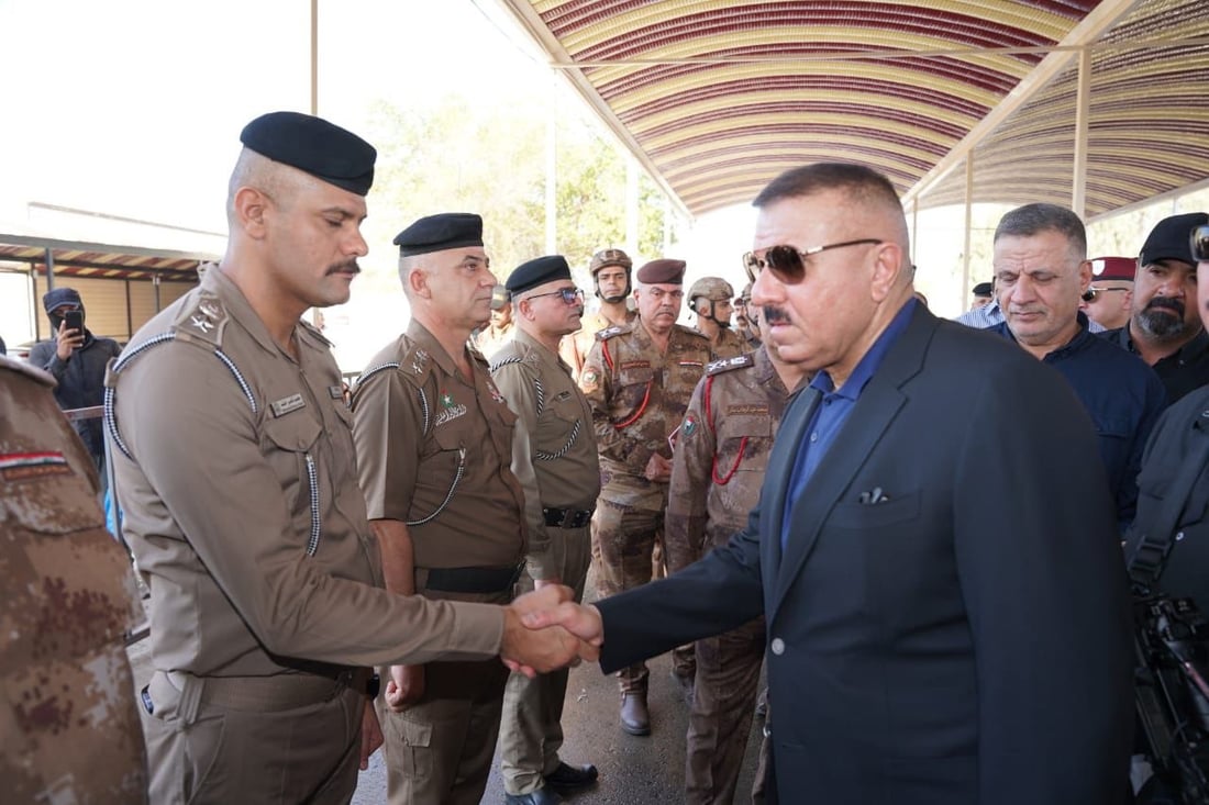 صور: وزير الداخلية ونظيره الإيراني في منفذ المنذرية لتأمين زيارة عاشوراء