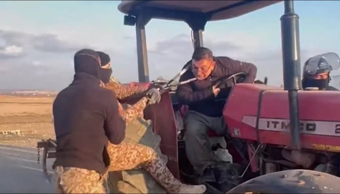 Kurdish farmers’ representative fined after soldier pulled him from his tractor
