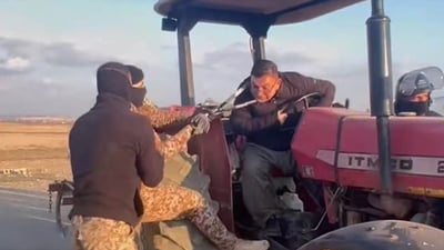 Kurdish farmers' representative fined after soldier pulled him from his tractor