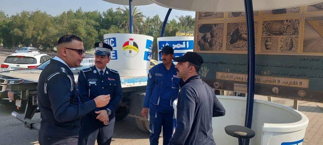 صور: مرور العمارة لن يتأثروا بالأمطار وسيشاهدون أفضل من تحت “الفايبر كلاس”