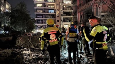 پێنج کەس لە هێرشە موشەکییەکەى ئێران بۆسەر ئیسرائیل بریندار بوون