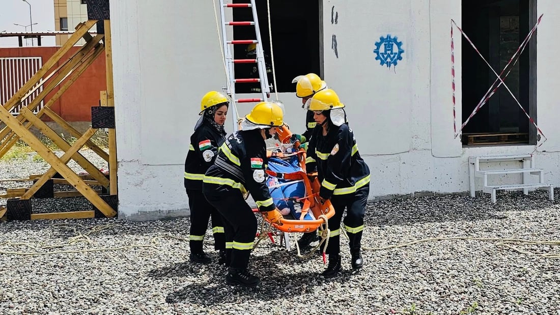 تیمێكی ئه‌ڵمانى تاقیكردنه‌وه‌ به‌ تیمه‌كانى وه‌ڵامدانه‌وه‌ى خێرا له‌هه‌رێمی كوردستان ده‌كه‌ن