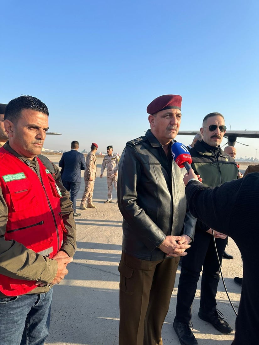 صور: طائرات عراقية نقلت مساعدات العتبة الحسينية إلى غزة اليوم