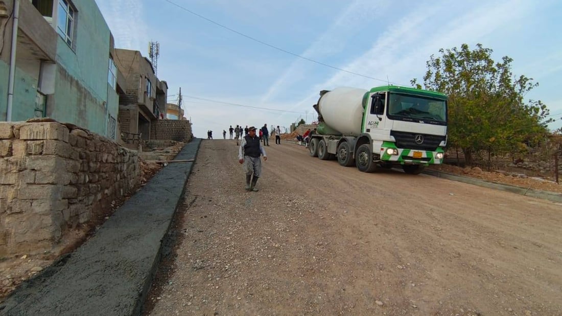  لە ئاکرێ 45 شەقام قیر و کۆنکرێت دەکرێن