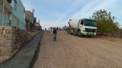  لە ئاکرێ 45 شەقام قیر و کۆنکرێت دەکرێن