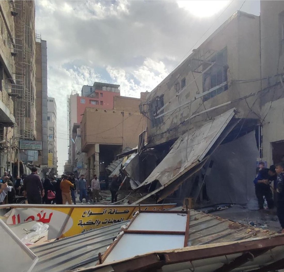 صور من النجف: الشفل الأصفر يقتلع البسطيات في شوارع الرسول والقديمة ومحيط الإمام