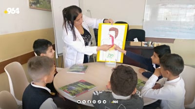 مامۆستاكه‌ی مێرگه‌سۆر شێوازى وانه‌وتنه‌وه‌ى گۆڕى