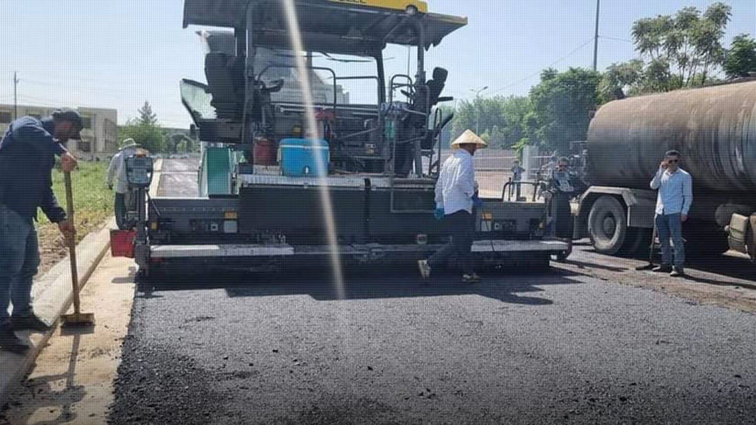 قیرتاوکردن لە 13 کۆڵانی شارۆچکەی ئەڵایی دەستیپێکرد