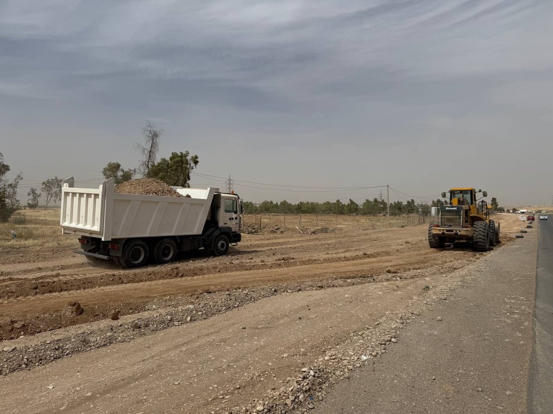 رێگای بەغدا لە خانەقین دەکرێت بە دووساید