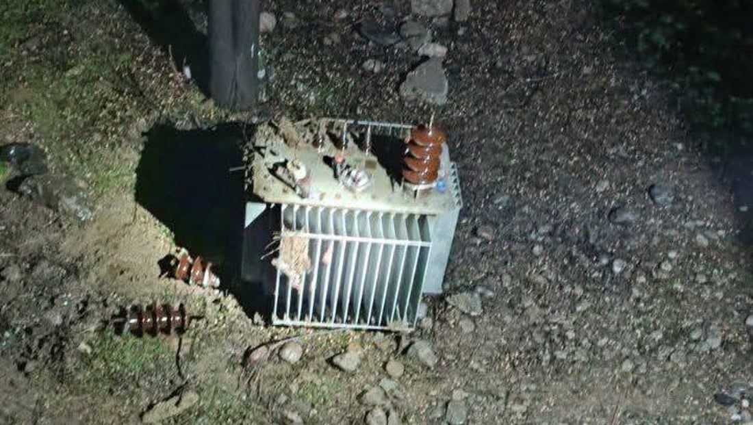 فشل سرقة محولة كهرباء في محافظة السليمانية (صور)