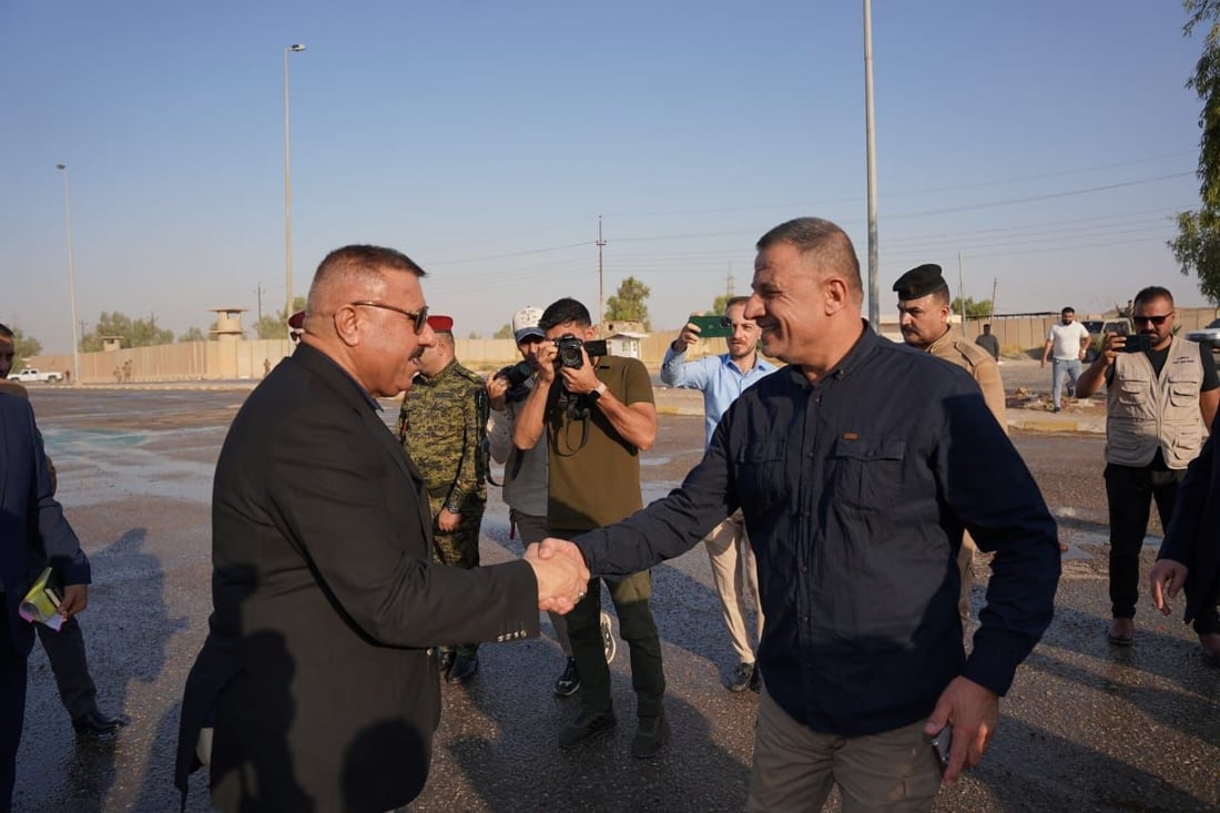 صور: وزير الداخلية ونظيره الإيراني في منفذ المنذرية لتأمين زيارة عاشوراء