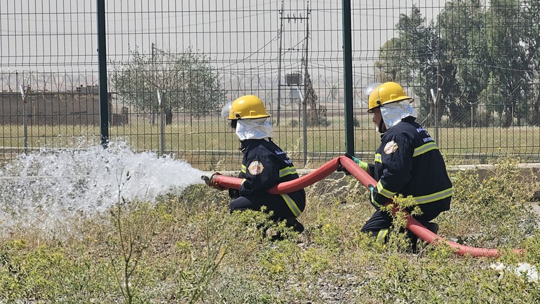 مەشق لەسەر رووداوەكانی دوای بوومەلەرزە و رووخانی باڵەخانەكان لە هەولێر كرا