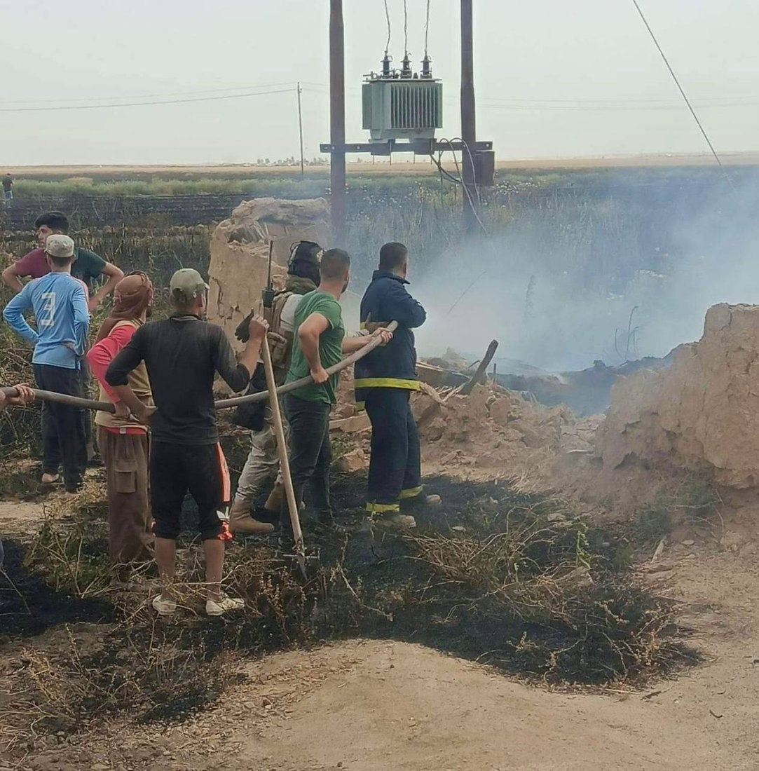 صور: داقوق تخمد 4 حرائق وتنقذ 10 آلاف دونم من محصول الحنطة