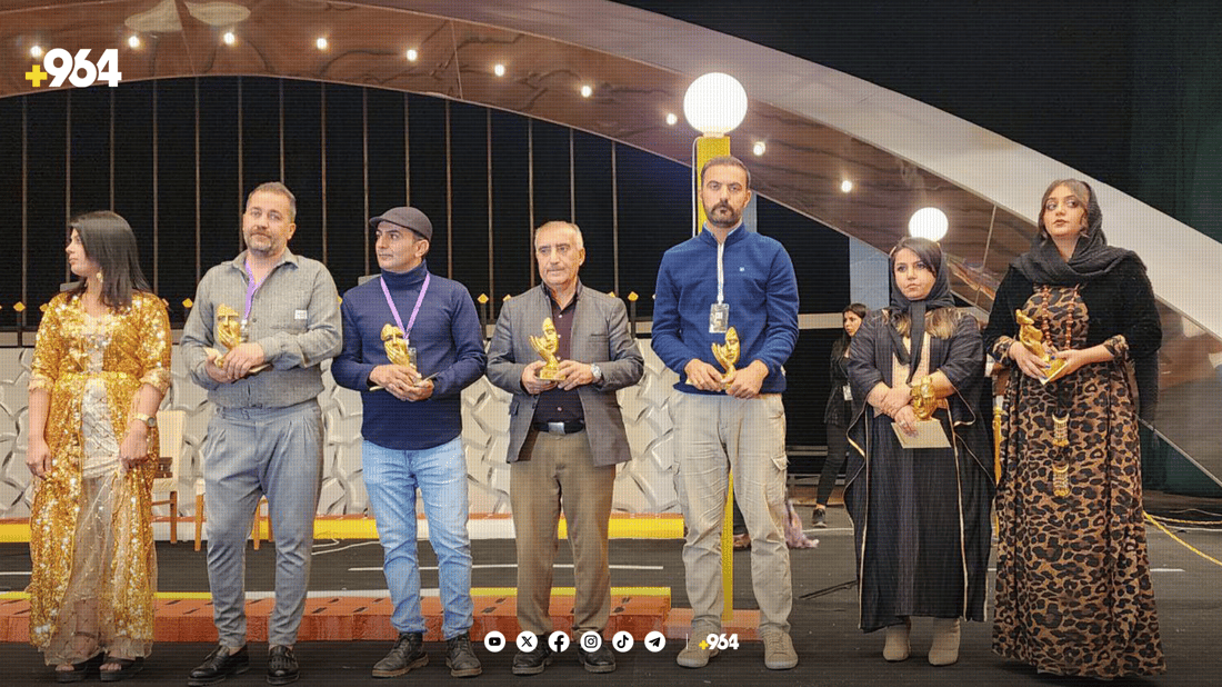 كچانی رۆژهەڵات خەڵاتەکانی فێستیڤاڵی شانۆی کەرکوکیان بردەوە