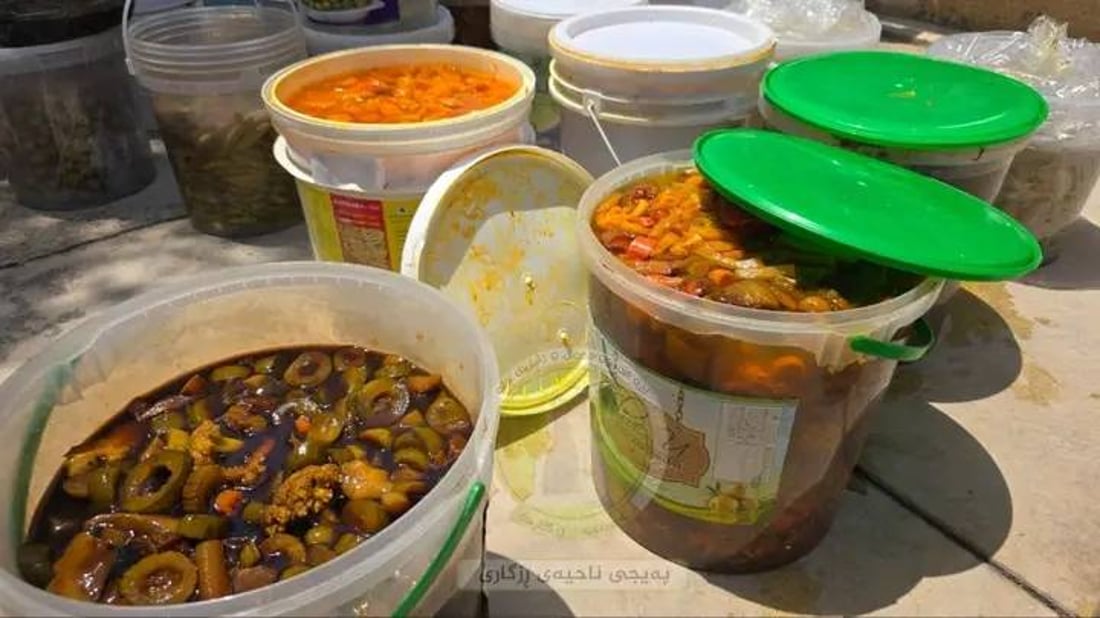 600 کیلۆ ترشیات لە ماڵێکدا گیرا 