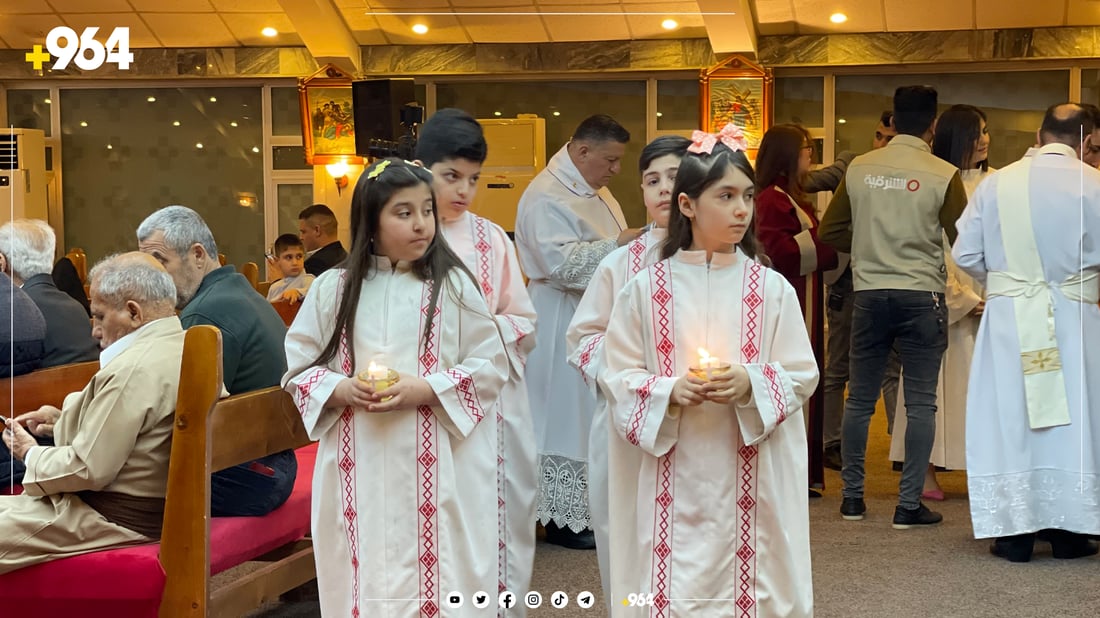 کریستیانەکانی سلێمانی جەژنی قیامەیان بەرز راگرت