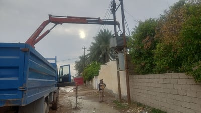 أعطال بالجملة.. موجة الأمطار تدخل كهرباء ديالى في إنذار