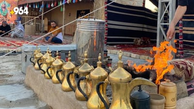 صور: مواكب ذي قار أوقدت تحت القهوة بانتظار “مشاية الأربعين”