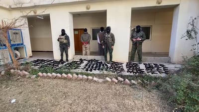 ئاسایشی گەرمیان باندێکی “بەقاچاغبردنی چەک”ی دەستگیرکرد