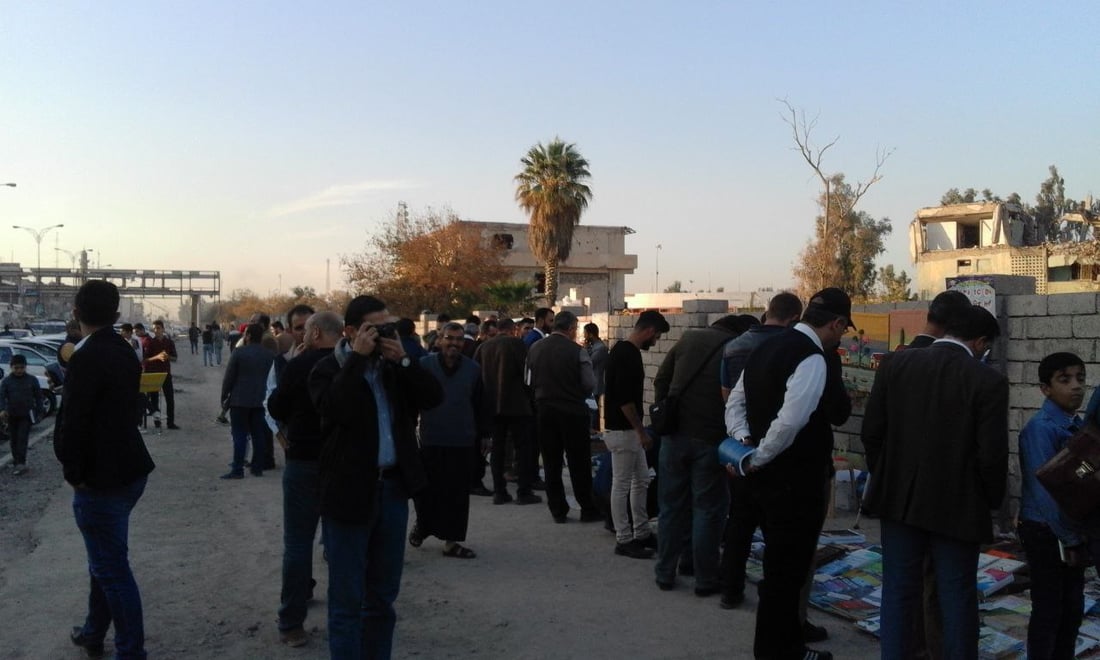 50 ألف كتاب ورسائل ثقافية.. الموصل تحتفل بالذكرى التاسعة لرصيف الكتب