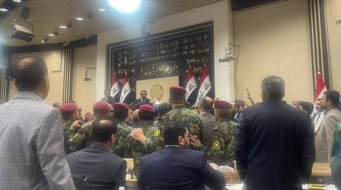 کۆبوونەوەی پەرلەمانی عێراق گرژی تێکەوت