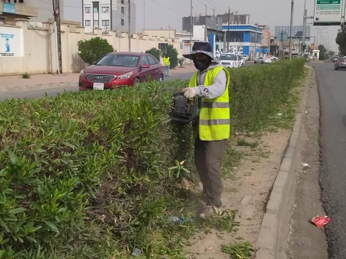   گوڵ و نەمامەكانی شەقامەكانی هەولێر هەڵپاچران